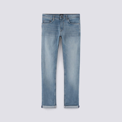 Jean Slim Urbanflex 4 longueurs bleu gris