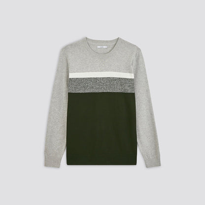 PULL COL ROND A RAYURES
