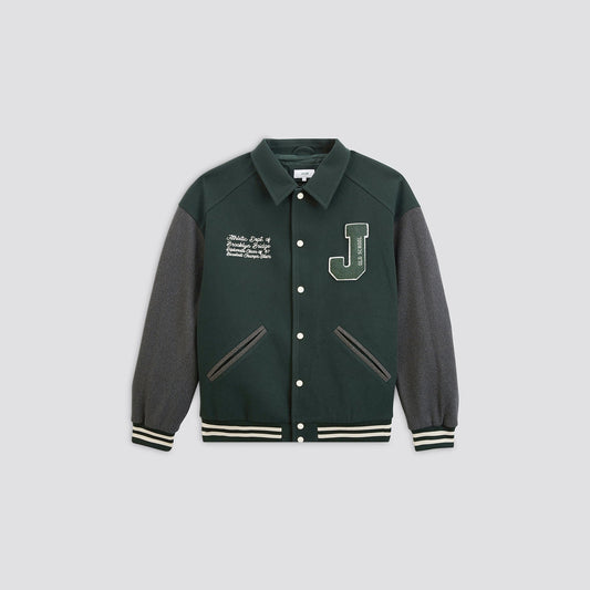 Blouson colorblock col chemise