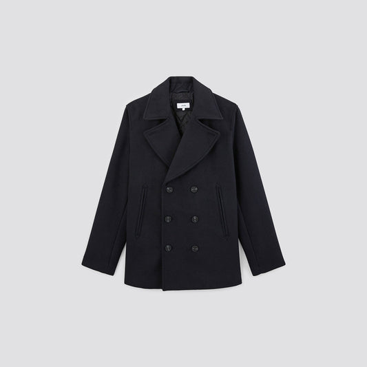 Manteau court boutonnage croisé