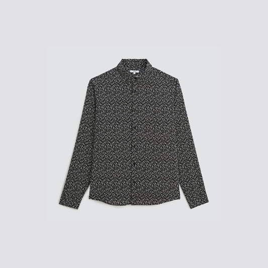 Chemise slim imprimé fantaisie coton