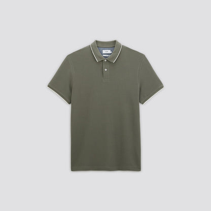 Polo manches courtes uni coton piqué