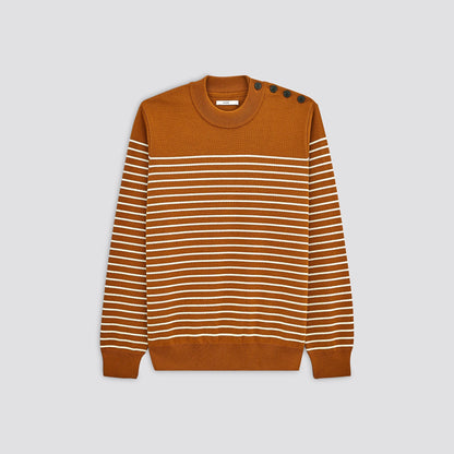 Pull marinière col rond