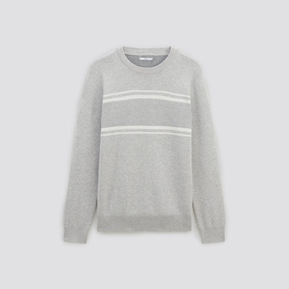 Pull à col rond colorblock