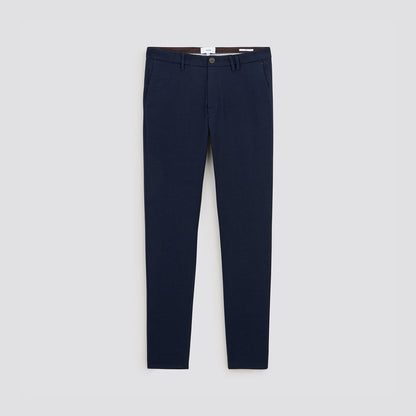 Pantalon chino slim fantaisie intérieur gratté