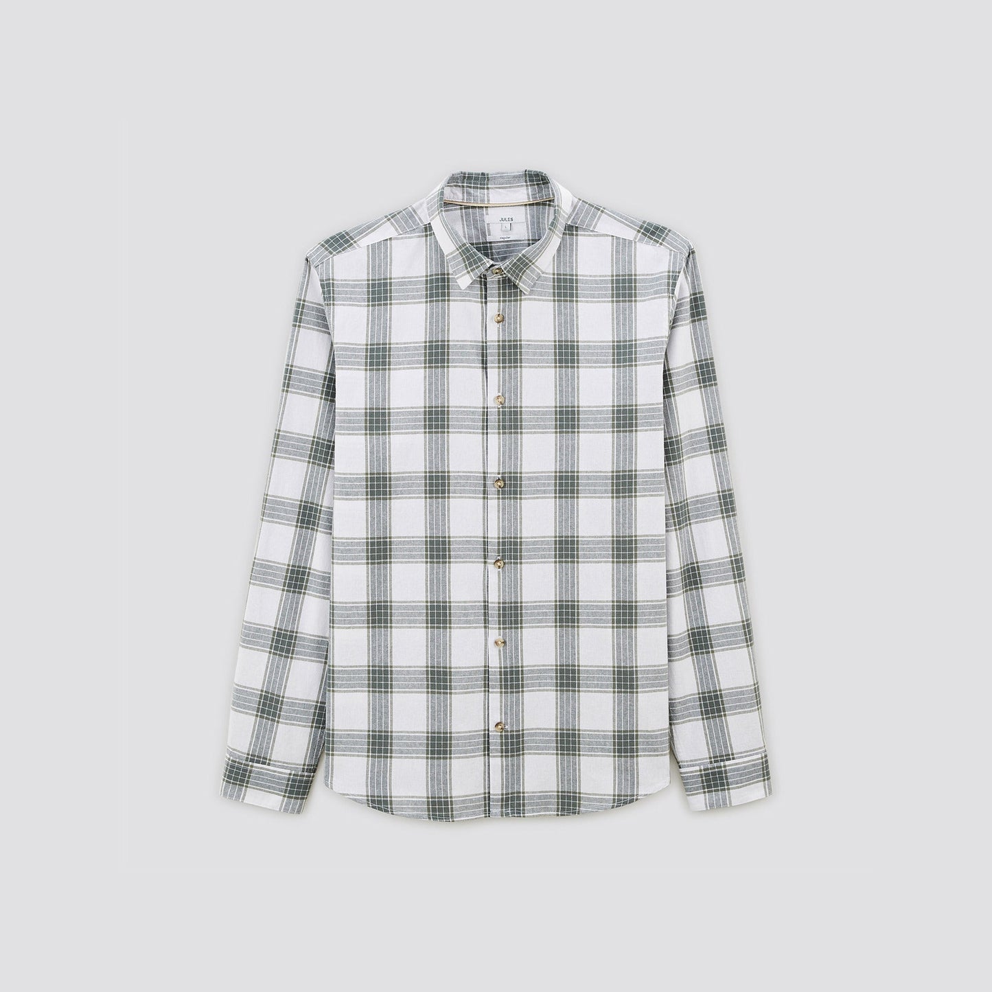 Chemise regular carreaux coton biologique