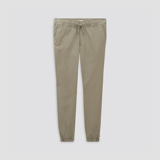 Pantalon chino slim lavé taille élastiquée