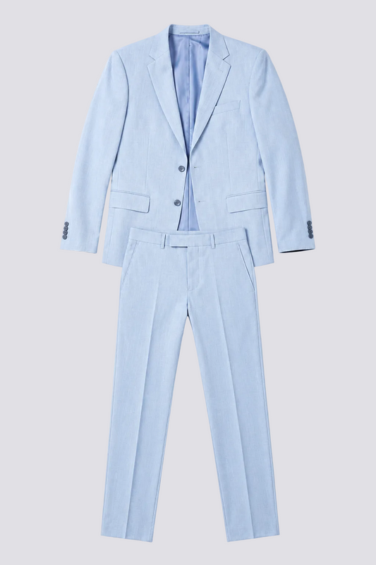 Costume bleu clair
