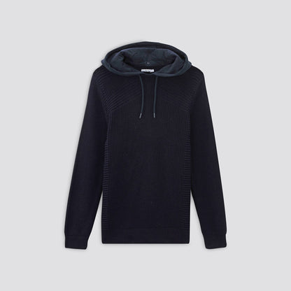 Pull 2 en 1 avec col capuche en molleton