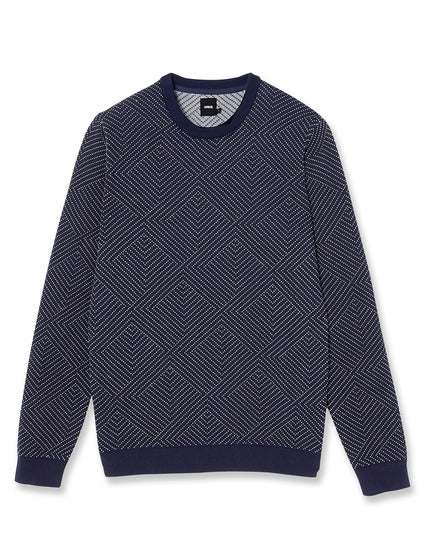 PULL COL ROND BICOLORE