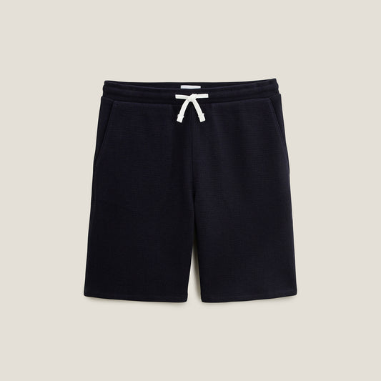 Bermuda en molleton gaufré