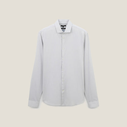 Chemise slim unie coton matière italienne