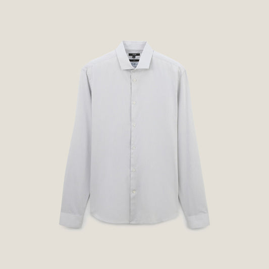 Chemise slim unie coton matière italienne