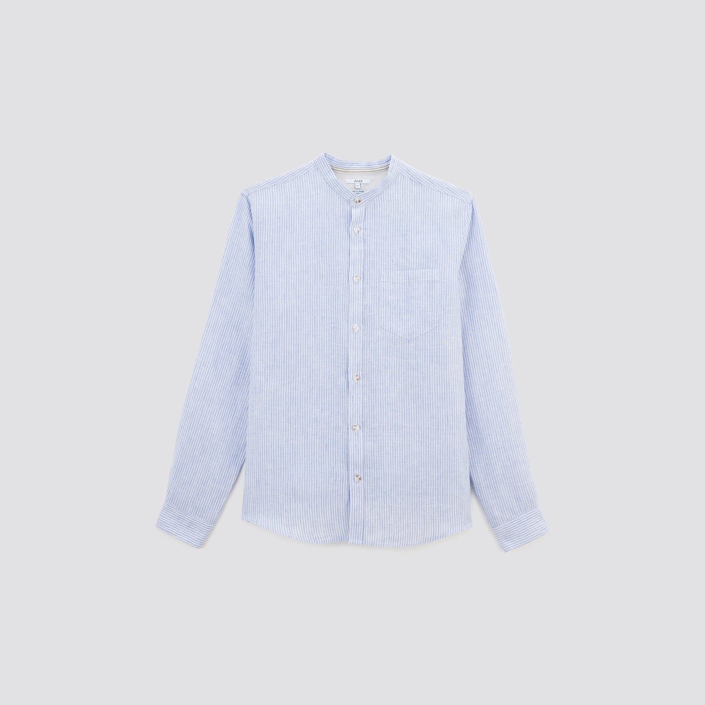 Chemise regular rayée lin