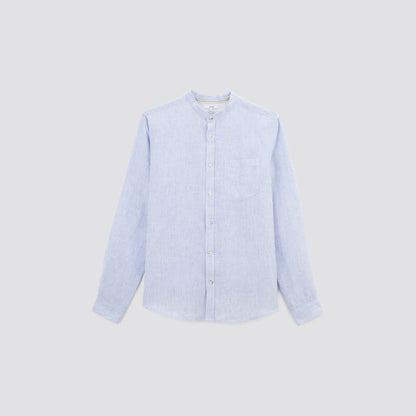 Chemise regular rayée lin