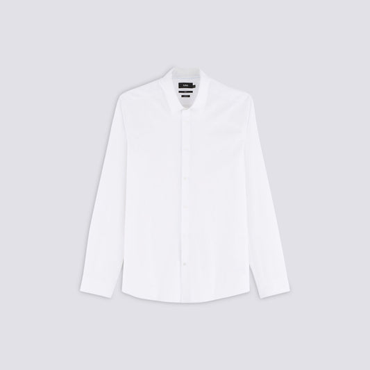 Chemise slim en popeline stretch