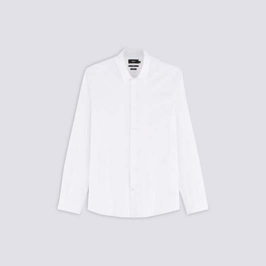 Chemise slim en popeline stretch