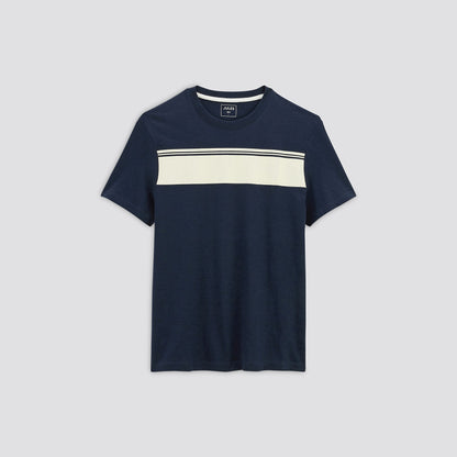 tee shirt larges rayures imprimées