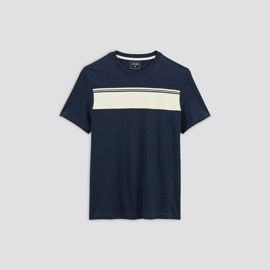 tee shirt larges rayures imprimées