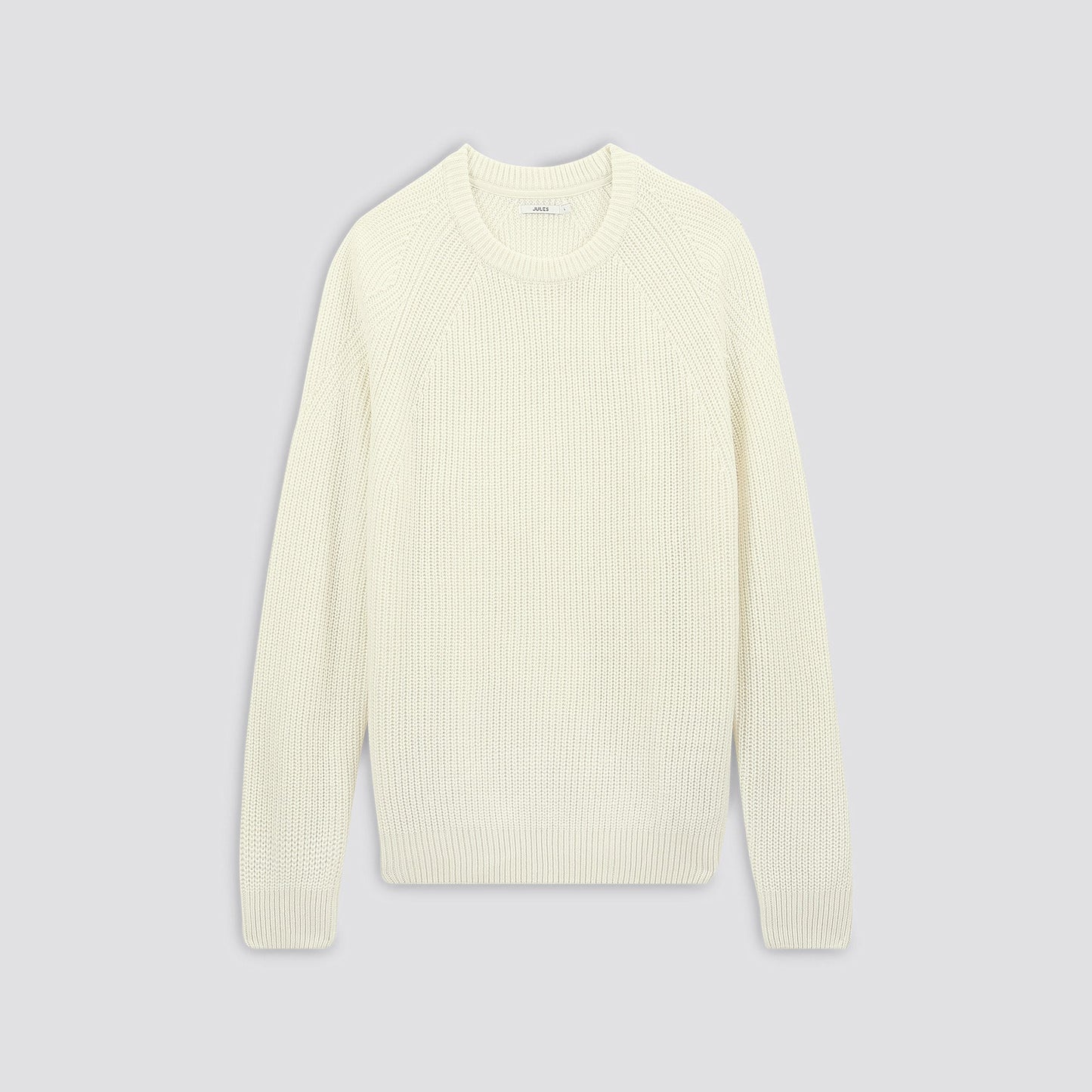 Pull col rond laineux uni