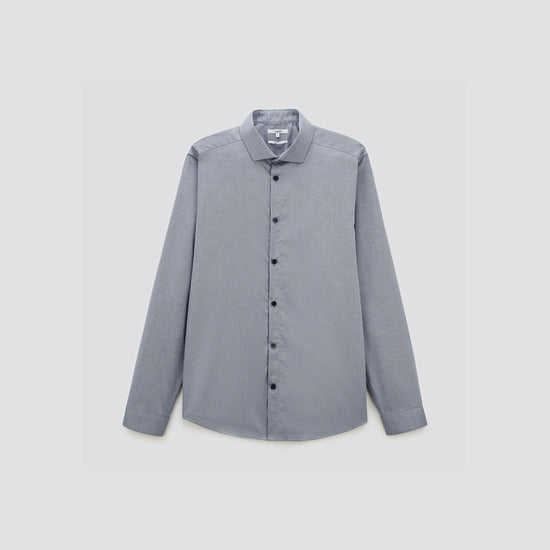 Chemise slim sans repassage unie coton