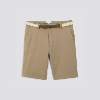 Bermuda chino fantaisie avec ceinture