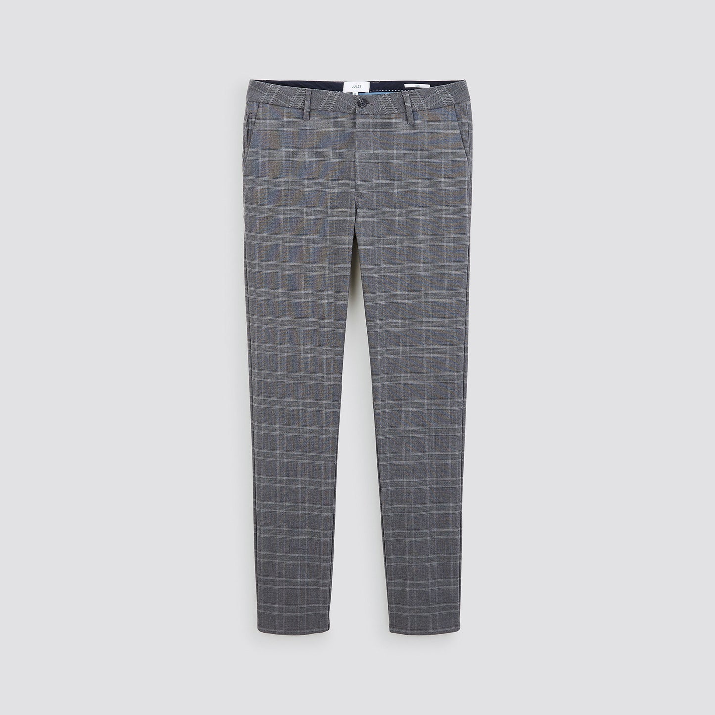 Pantalon chino slim à carreaux