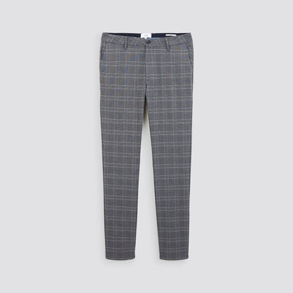 Pantalon chino slim à carreaux