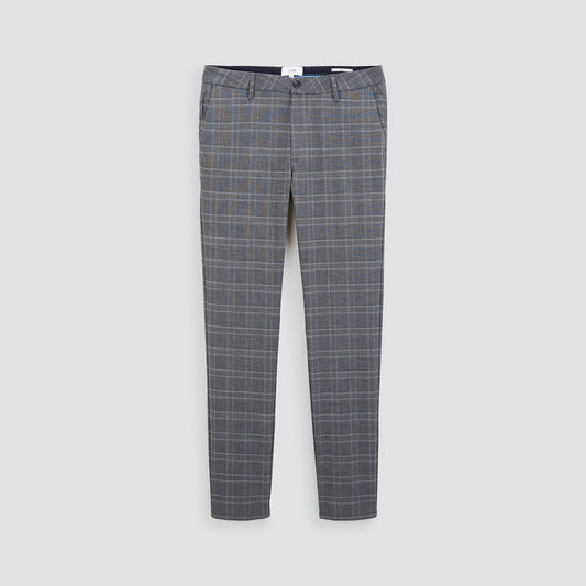 Pantalon chino slim à carreaux