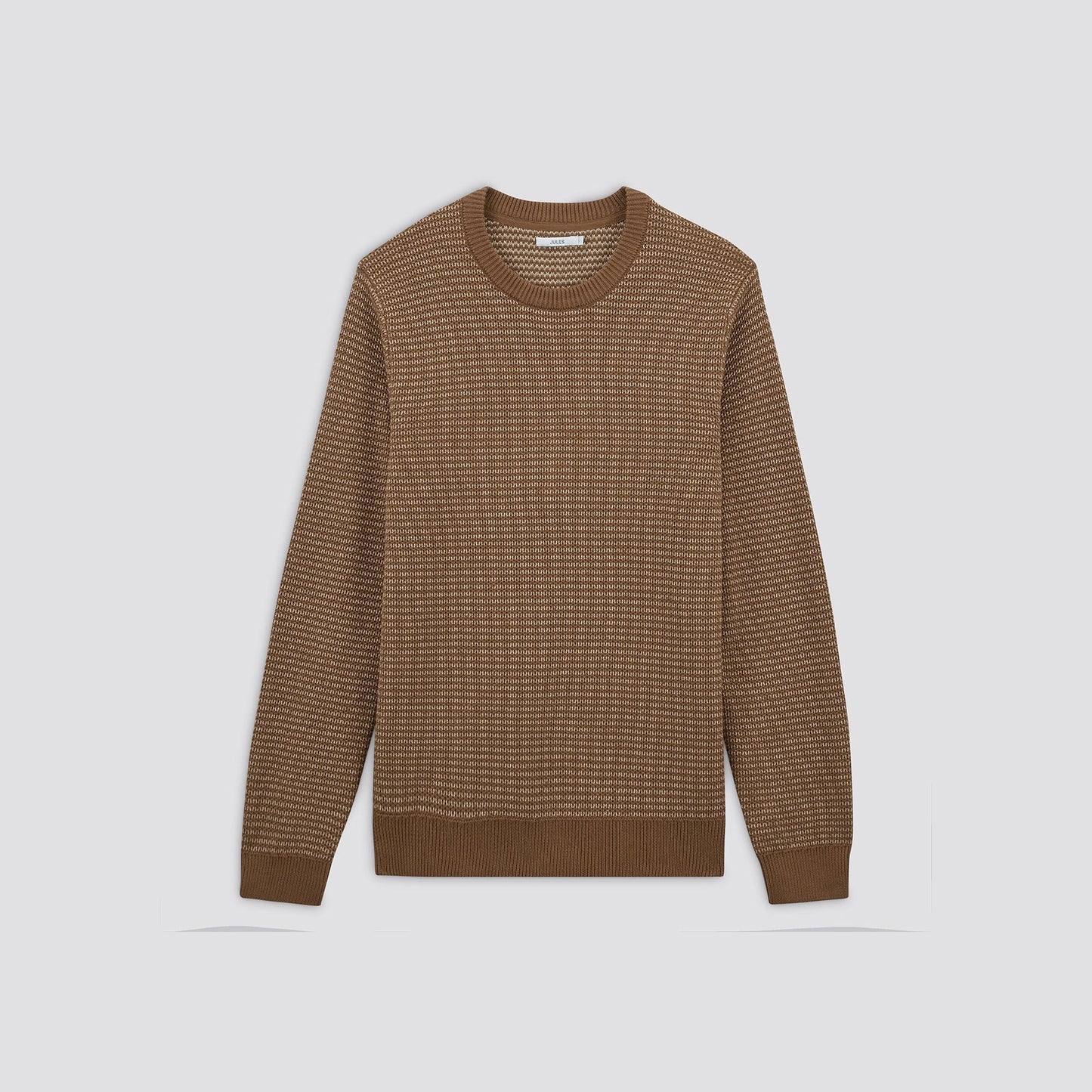 Pull en maille fantaisie à col rond