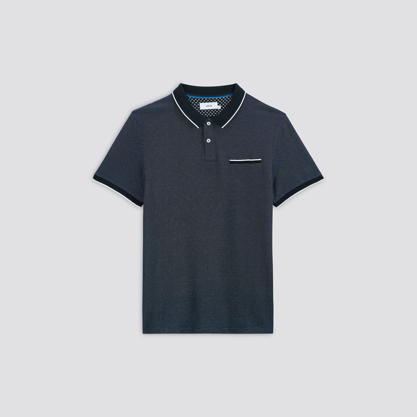 Polo manches courtes jacquard