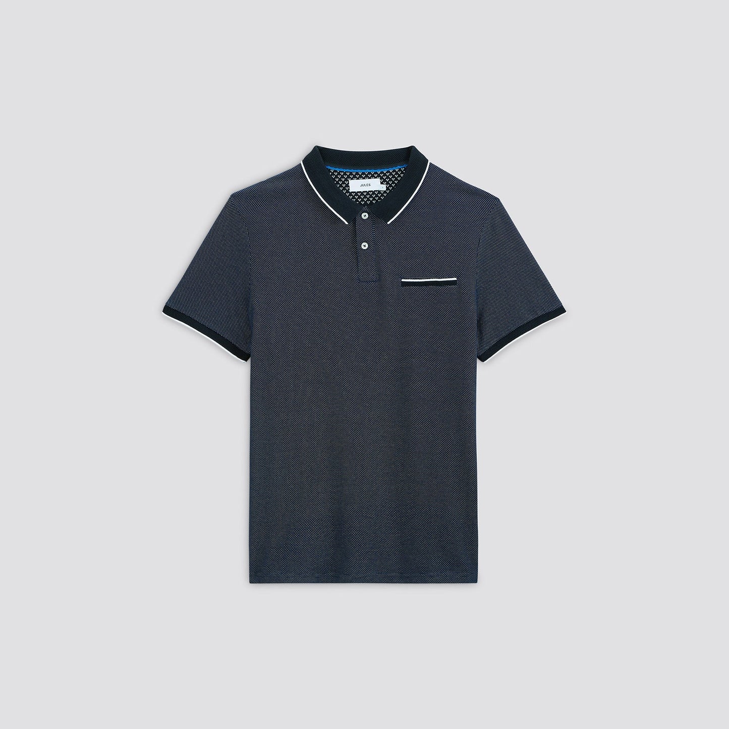 Polo manches courtes jacquard