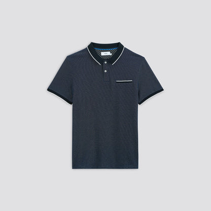 Polo manches courtes jacquard