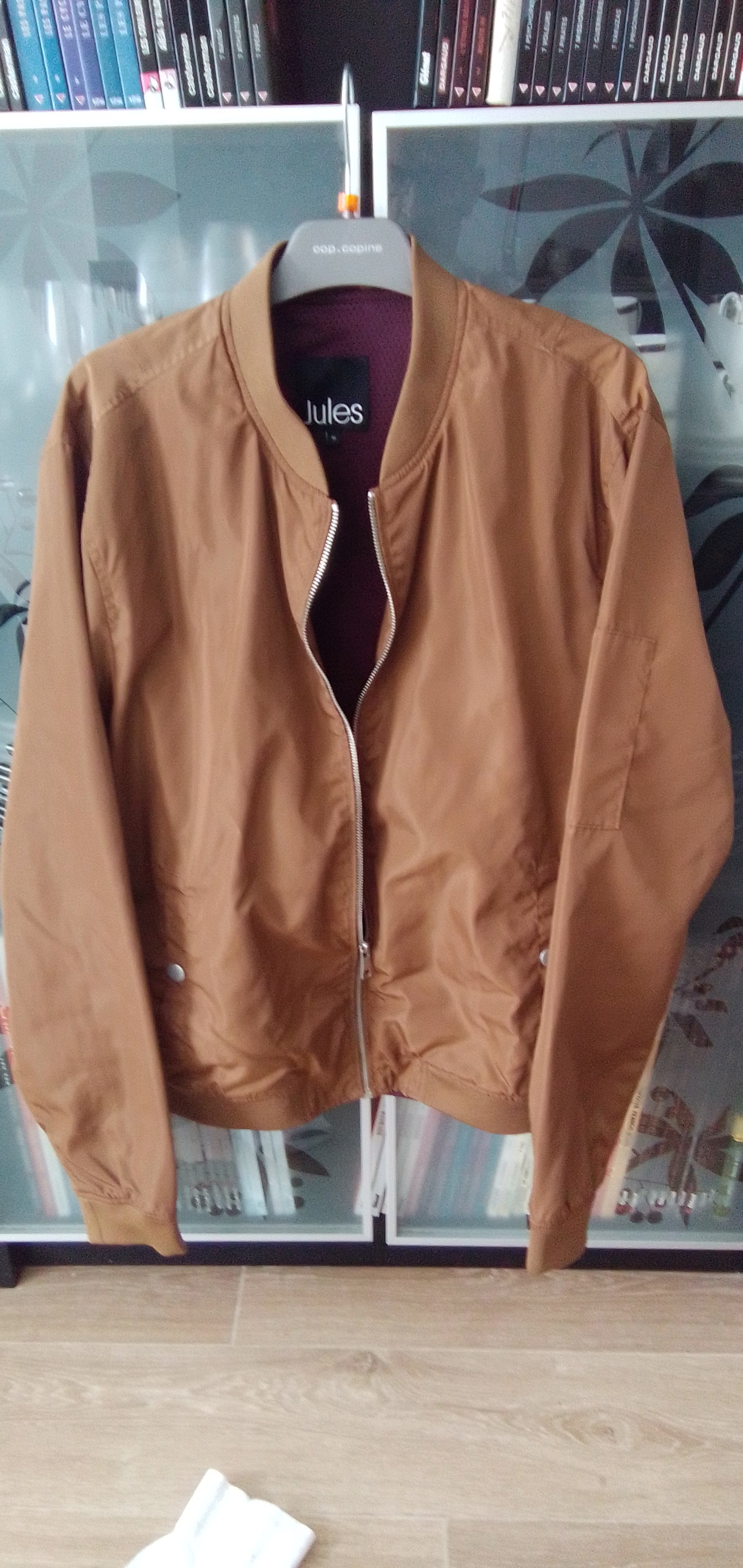 blouson marron clair
