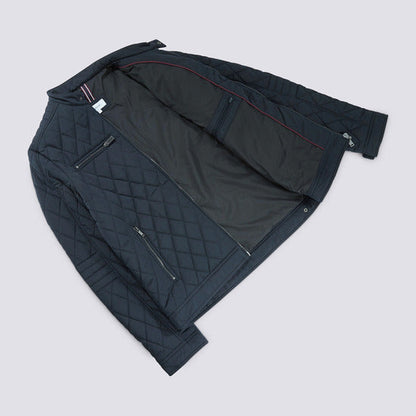 Blouson col montant type biker