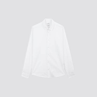 Chemise slim unie satin