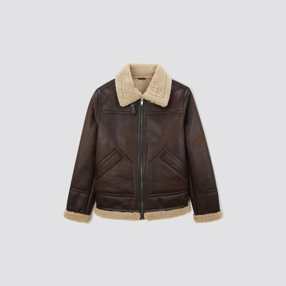 Blouson bombardier intérieur en sherpa