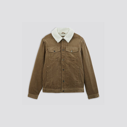 Blouson velours côtelé col chemise