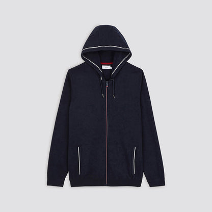 Gilet zippé à capuche