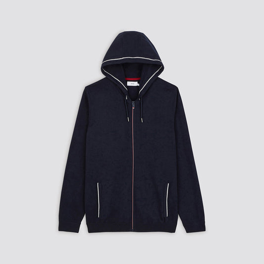 Gilet zippé à capuche