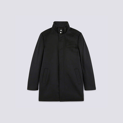 Manteau zippé en laine