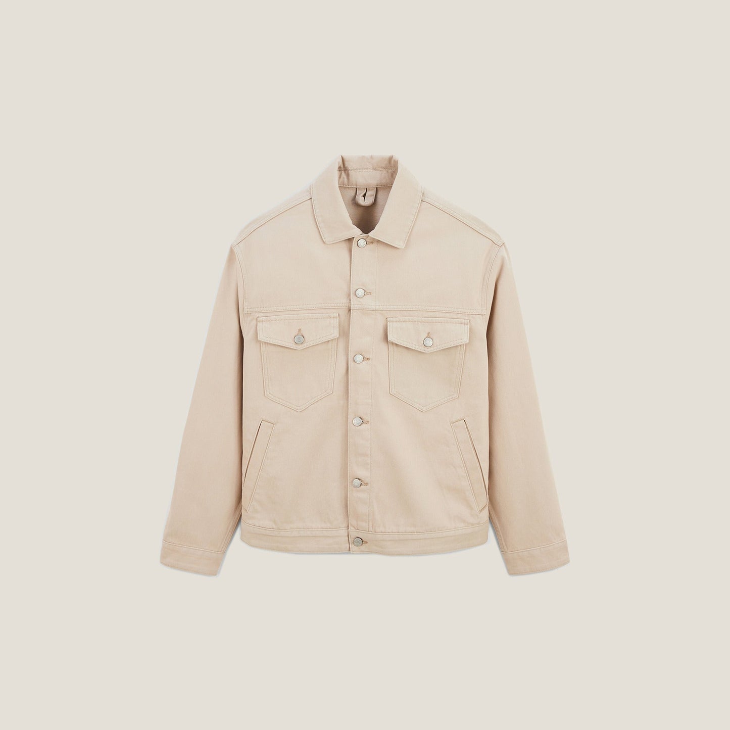 Veste en coton col chemise