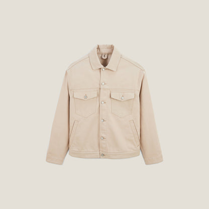 Veste en coton col chemise