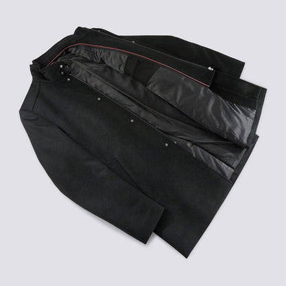 Manteau zippé en laine