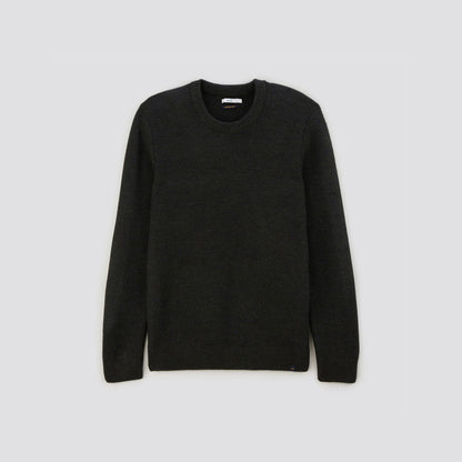 Pull col rond effet faux-uni
