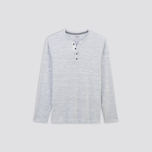 Tee-shirt col tunisien manches longues