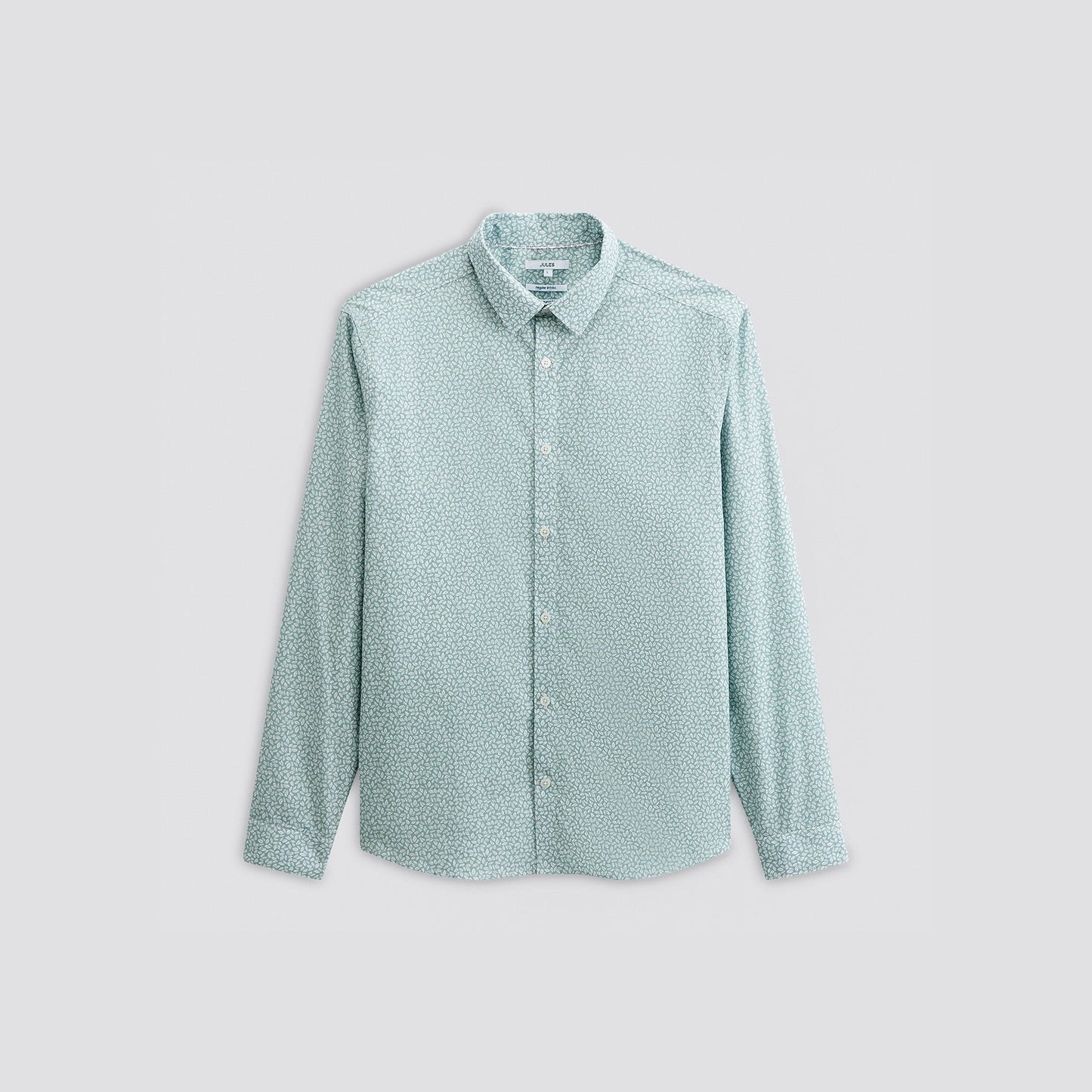 Chemise regular imprimé micro feuille co