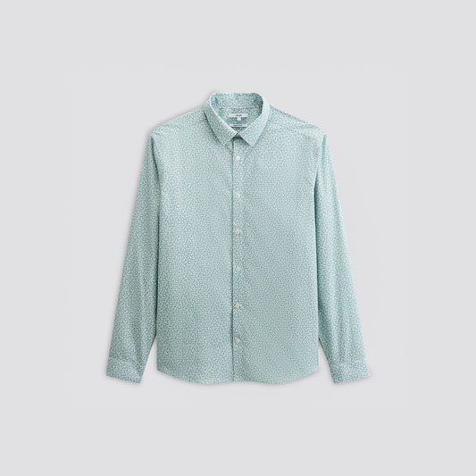 Chemise regular imprimé micro feuille co