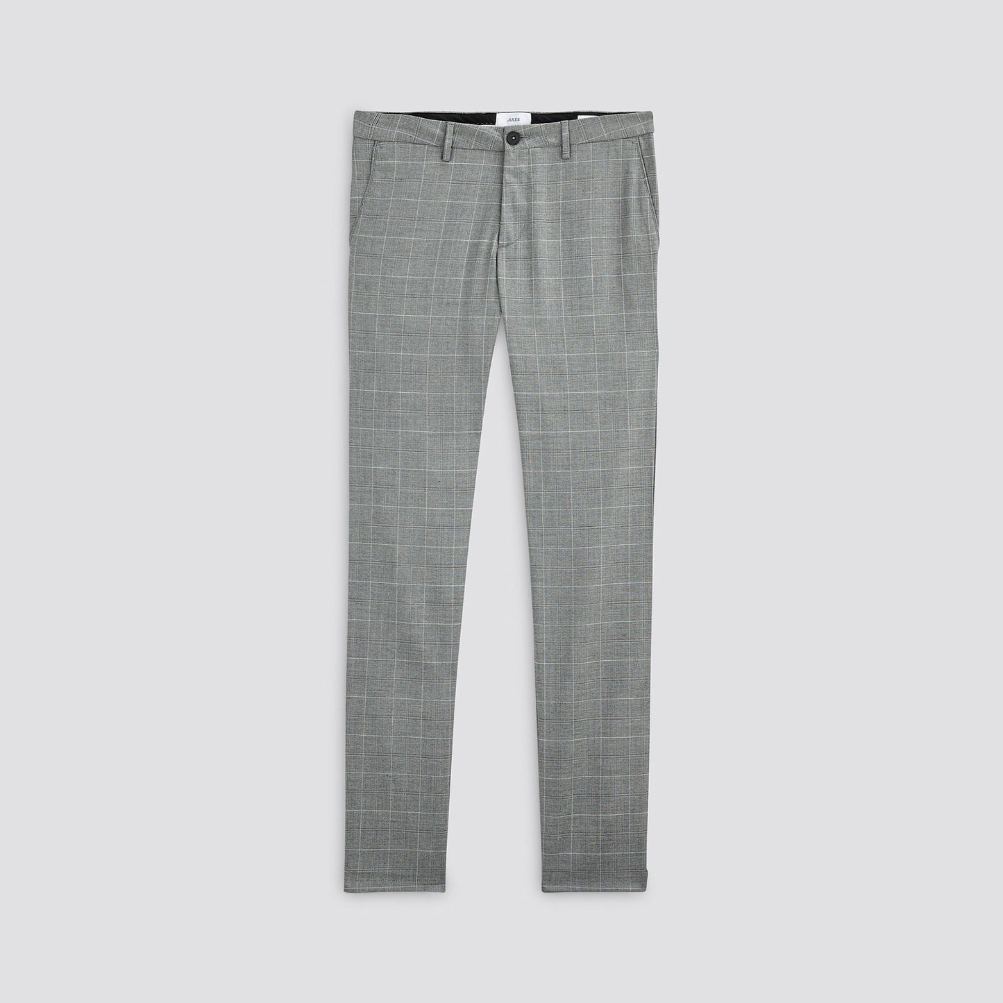 Pantalon chino slim à carreaux