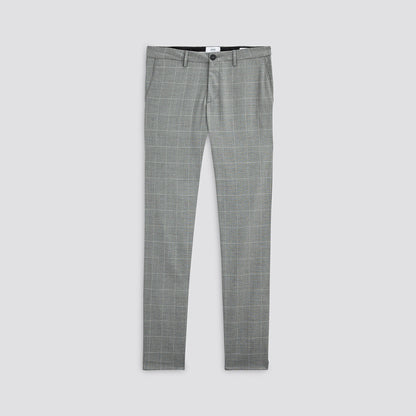 Pantalon chino slim à carreaux